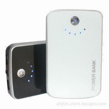 10,400mAh Power Banks with LED Torch and 2 USB Output